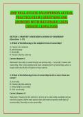 AMP REAL ESTATE SALESPERSON ACTUAL &NewLine;PRACTICE EXAM &vert; QUESTIONS AND &NewLine;ANSWERS WITH RATIONALE &vert; 2026 &NewLine;UPDATE &vert; 100&percnt; PASS