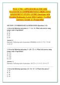 WGU C784 - APPLIED HEALTHCARE &NewLine;STATISTICS COMPREHENSIVE OBJECTIVE &NewLine;ASSESSMENT STUDY GUIDE Questions with &NewLine;Detailed Rationales Latest 2026 Update &vert; Verified &NewLine;Answers &vert; Grade A&plus; Preparation