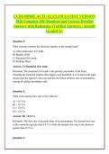 CCDS IBHRE ACTUAL EXAM LATEST VERSION &NewLine;2026 Complete 100 Questions and Correct Detailed &NewLine;Answers with Rationales &lpar;Verified Answers&rpar; &vert; Already &NewLine;Graded A&plus;