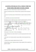 ANATOMY & PHYSIOLOGY FINAL &vert; PERFECT PREP FOR&NewLine;EVERY PAPER &vert; PRECISION IN EVERY ANSWER&excl;