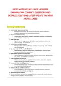 MPTC MOTOR VEHICLE LAW ULTIMATE &NewLine;EXAMINATION COMPLETE QUESTIONS AND &NewLine;DETAILED SOLUTIONS LATEST UPDATE THIS YEAR &NewLine;JUST RELEASED 