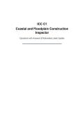 ICC C1&NewLine;Coastal and Floodplain Construction Inspector&NewLine;Questions with Answers & Rationales&vert; Latest Update&NewLine;