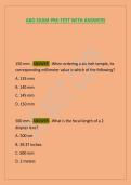 ABO EXAM PRE-TEST WITH ANSWERS