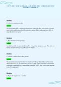 CMS PN ADULT MEDICAL SURGICAL EXAM REVIEW SHEET COMPLETE QUESTIONS ANSWERS GRADED