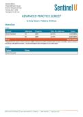 Sentinel U APS Pediatric Wellness &vert; Alonzo Harwood Case Study &vert; 100&percnt; Score &vert; Advanced Practice Series 2026&period;&NewLine;