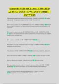 Maryville NUR 665 Exam 1 UPDATED &NewLine;ACTUAL QUESTIONS AND CORRECT &NewLine;ANSWERS