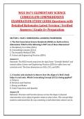 WGU D671 ELEMENTARY SCIENCE &NewLine;CURRICULUM COMPREHENSIVE &NewLine;EXAMINATION STUDY GUIDE Questions with &NewLine;Detailed Rationales Latest Version &vert; Verified &NewLine;Answers &vert; Grade A&plus; Preparation
