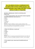 GIA COLORED STONES COMPREHENSIVE &NewLine;EXAMINATION STUDY GUIDE Questions with &NewLine;Detailed Rationales Latest Update 2025-2026 &vert; Verified &NewLine;Answers &vert; Grade A&plus; Preparation