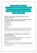 NRCME &lpar;DOT&rpar; TESTBANK &NewLine;COMPREHENSIVE EXAMINATION STUDY &NewLine;GUIDE Questions with Detailed Rationales &NewLine;Latest Version 2025-2026 &vert; Verified Answers &vert; &NewLine;Grade A&plus; Preparation