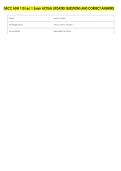 GRCC ADN 110 Lec 1 Exam ACTUAL UPDATED QUESTIONS AND CORRECT ANSWERS 