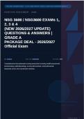 NSG 3600 Exams 1-4 Package Deal Actual 2026&sol;2027 &ndash; &NewLine;Complete Exam-Style Questions &vert; 100&percnt; Verified &ndash; &NewLine;Pass Guaranteed &ndash; A&plus; Graded