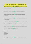 CNUR 107 Midterm 1 Exam UPDATED &NewLine;QUESTIONS AND CORRECT ANSWERS