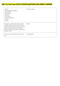 ADN 110 Final Exam ACTUAL UPDATED QUESTIONS AND CORRECT ANSWERS 