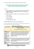WGU D389 TASK 2 QUOTA TEMPLATE &vert;LATEST UPDATE WITH COMPLETE SOLUTIONS