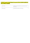 ACVREP- Domain 5&colon; O&M Related Concepts ACTUAL UPDATED QUESTIONS &NewLine;AND CORRECT ANSWERS 