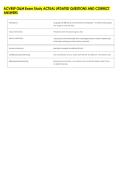ACVREP O&M Exam Study ACTUAL UPDATED QUESTIONS AND CORRECT &NewLine;ANSWERS
