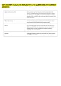 O&M ACVREP Study Guide ACTUAL UPDATED QUESTIONS AND CORRECT &NewLine;ANSWERS