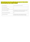 NHA CCMA Study Guide&comma; Nha certification study guide for CCMA ACTUAL &NewLine;UPDATED QUESTIONS AND CORRECT ANSWERS 