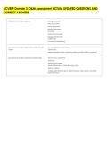 ACVREP Domain 3&colon; O&M Assessment ACTUAL UPDATED QUESTIONS AND &NewLine;CORRECT ANSWERS 
