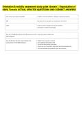 Orientation & mobility assessment study guide &lpar;domain 1 Organization of &NewLine;O&M&rpar; Tommie ACTUAL UPDATED QUESTIONS AND CORRECT ANSWERS 