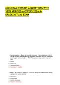 ACLS EXAM VERSION A QUESTIONS WITH 100&percnt; VERIFIED ANSWERS 2026 A&plus; GRADE&sol;ACTUAL EXAM 