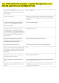 ACQ 1010 Fundamentals of Systems Acquisition Management ACTUAL &NewLine;UPDATED QUESTIONS AND CORRECT ANSWERS 