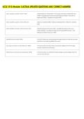 ACQ 1010 Module 3 ACTUAL UPDATED QUESTIONS AND CORRECT ANSWERS