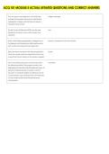 ACQ 101 MODULE 5 ACTUAL UPDATED QUESTIONS AND CORRECT ANSWERS 