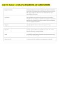 ACQ1010 Module 5 ACTUAL UPDATED QUESTIONS AND CORRECT ANSWERS