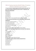 NUR 1211 Final Exam Study Guide 2026&sol;2027 Edition &vert; 75 Questions with Answers & Rationales &vert; Success Guaranteed