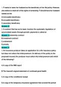 Pearson VUE Life Insurance Practice Exam &ndash; 150&plus; Verified Questions & Answers &vert; 2025&sol;2026 Updated &vert; State Licensing Exam Prep &vert; A&plus; Graded