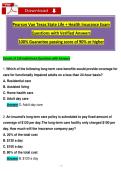Pearson VUE Texas State Life &plus; Health Insurance Exam &ndash; Complete Practice Test Bank with 400&plus; Verified Questions & Answers &vert; TDI General Lines Agent Licensing Prep &vert; 2025&sol;2026 Updated &vert; A&plus; Graded &vert; 100&percnt; Guarantee Pass