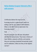 Relias Medical Surgical Telemetry RN A with answers