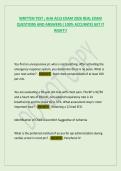 AHA ACLS EXAM 2026 REAL EXAM &NewLine;QUESTIONS AND ANSWERS &lpar; 100&percnt; ACCURATE&rpar; GET IT &NewLine;RIGHT&excl;&excl; 