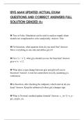 ISYE 6644 UPDATED ACTUAL EXAM&NewLine;QUESTIONS AND CORRECT ANSWERS FULL&NewLine;SOLUTION GRADED A&plus;