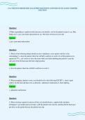 CNA WRITTEN PROMETRIC EXAM PREP QUESTIONS ANSWERS STUDY GUIDE VERIFIED