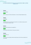 CNA WRITTEN PROMETRIC UPDATED ACTUAL EXAM QUESTIONS CORRECT ANSWERS GRADED A