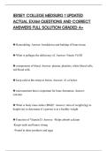 JERSEY COLLEGE MEDSURG 1 UPDATED&NewLine;ACTUAL EXAM QUESTIONS AND CORRECT&NewLine;ANSWERS FULL SOLUTION GRADED A&plus;