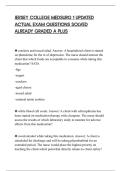 JERSEY COLLEGE MEDSURG 1 UPDATED&NewLine;ACTUAL EXAM QUESTIONS SOLVED&NewLine;ALREADY GRADED A PLUS
