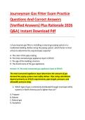 Journeyman Gas Fitter Exam Practice &NewLine;Questions And Correct Answers &NewLine;&lpar;Verified Answers&rpar; Plus Rationale 2026 &NewLine;Q&A&vert; Instant Download Pdf
