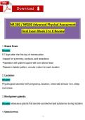 NR 509 &sol; NR509 Advanced Physical Assessment Final Exam Review &lpar;Weeks 5-8&rpar; &vert; 150&plus; Verified Q&A with Detailed Rationales &vert; Chamberlain University &vert; 2025&sol;2026 Updated &vert; A&plus; Graded