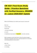 CM 4221 Final Exam Study &NewLine;Guide &ndash; Practice Questions &NewLine;with Verified Answers&period; GRADED &NewLine;A&plus;&period; Latest 2026&sol;2027 Update 