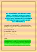 BSN 266 HESI EXAM&sol; BSN 266 HESI VERSION 2 NEWEST EXAM QUESTIONS AND CORRECT DETAILED ANSWERS FULLY REVISED EXAM VERSION 2026 &lpar;CORRECT VERIFIED ANSWERS&rpar; A NEW UPDATED VERSION LATEST 2026-2027 GUARANTEED PASS A&plus;