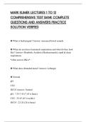 MARK KLIMEK LECTURES 1 TO 12&NewLine;COMPREHENSIVE TEST BANK COMPLETE&NewLine;QUESTIONS AND ANSWERS PRACTICE&NewLine;SOLUTION VERIFIED