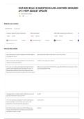 NUR 2513 EXAM 2 &vert;&vert; MOST RECENT EXAM 2026&sol;27 ACTUAL COMPLETE REAL EXAM QUESTIONS AND CORRECT ANSWERS &lpar;VERIFIED ANSWERS&rpar; ALREADY GRADED A&plus; &vert; GUARANTEED SUCCESS&excl;&excl; NEWEST EXAM &vert; JUST RELEASED&excl;&excl;