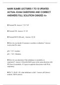MARK KLIMEK LECTURES 1 TO 12 EXAM SCRIPT TESTED QUESTIONS AND SOLUTIONS 100 PERCENT CORRECT&period;pdf&lpar;package deal&rpar;