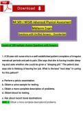 NR 509 &sol; NR509 Advanced Physical Assessment Midterm Exam 2 &ndash; 100 Verified Questions & Answers &vert; Chamberlain University &vert; 2025&sol;2026 Updated &vert; A&plus; Graded
