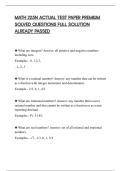 MATH 225N ACTUAL TEST PAPER PREMIUM&NewLine;SOLVED QUESTIONS FULL SOLUTION&NewLine;ALREADY PASSED 