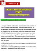 NR 509 &sol; NR509 Advanced Physical Assessment Final Exam 4 &ndash; 100&plus; Verified Questions & Answers &vert; Chamberlain University &vert; 2025&sol;2026 Updated &vert; A&plus; Graded