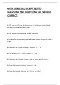 MATH 225N EXAM SCRIPT TESTED&NewLine;QUESTIONS AND SOLUTIONS 100 PERCENT&NewLine;CORRECT